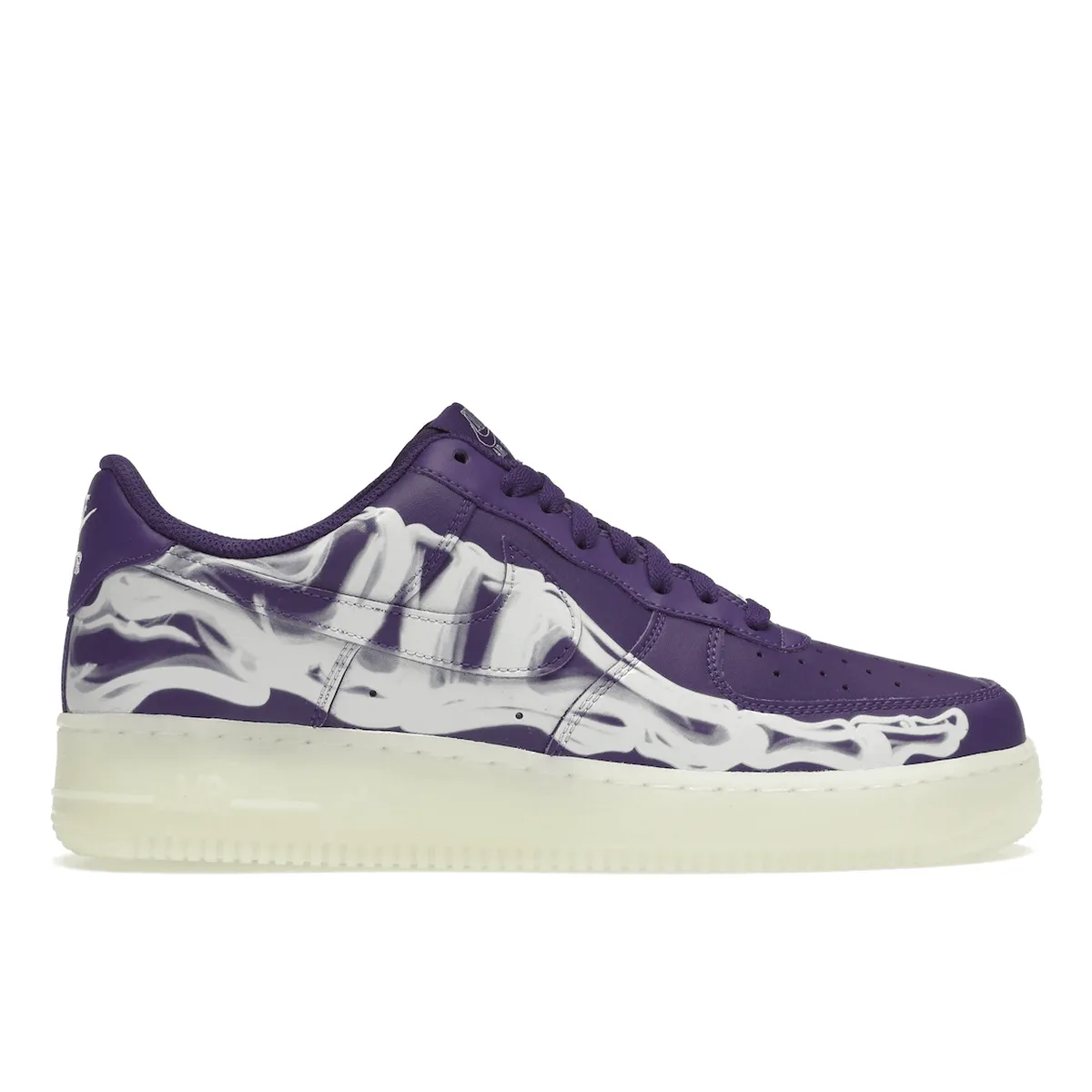 Foot Ease Field Step Air Force 1 Purple Skeleton Halloween