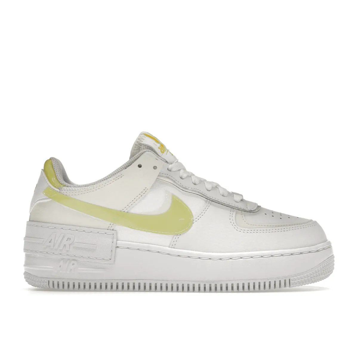 Air Force 1 Shadow White Citron Brand Sole Canvas Step