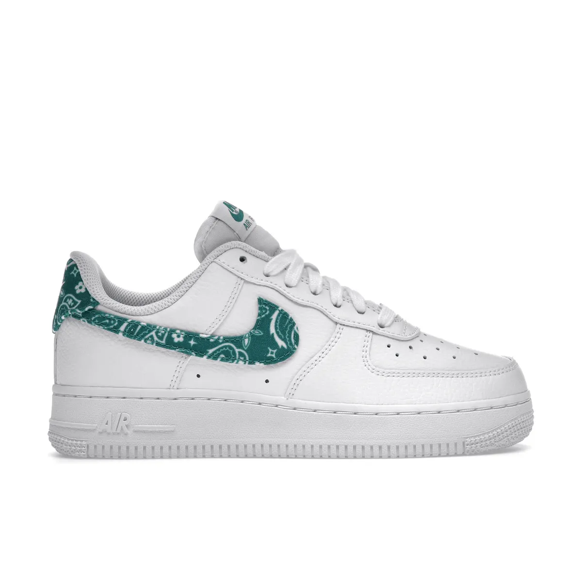 Air Force 1 White Green Paisley Daily Pop