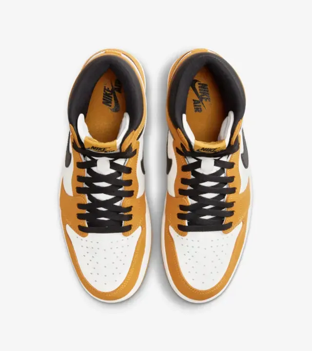 Air Jordan 1 High OG Yellow Ochre Ultra-soft breathability