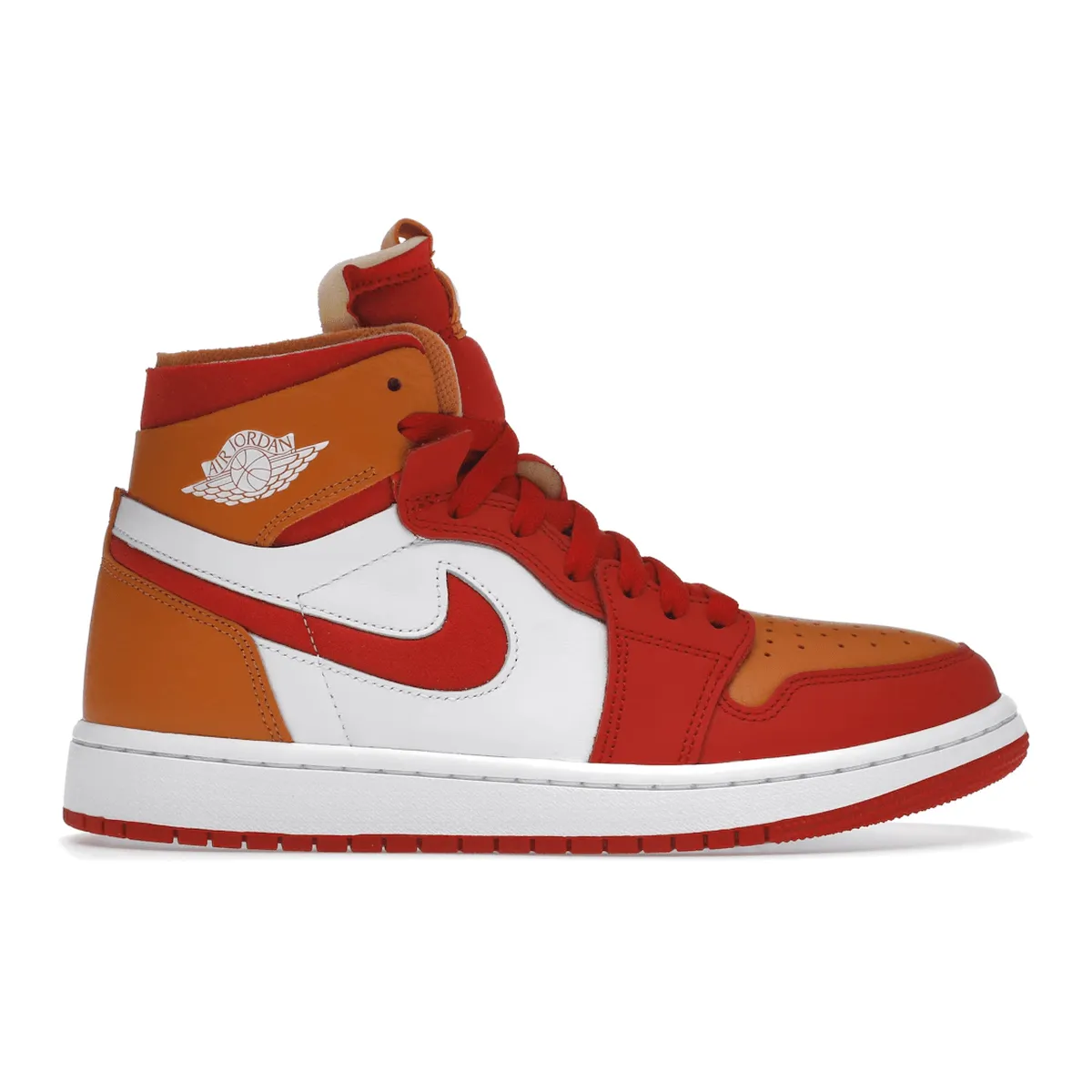 Air Jordan 1 High Zoom Air CMFT Fire Red Hot Curry Enhanced Lift