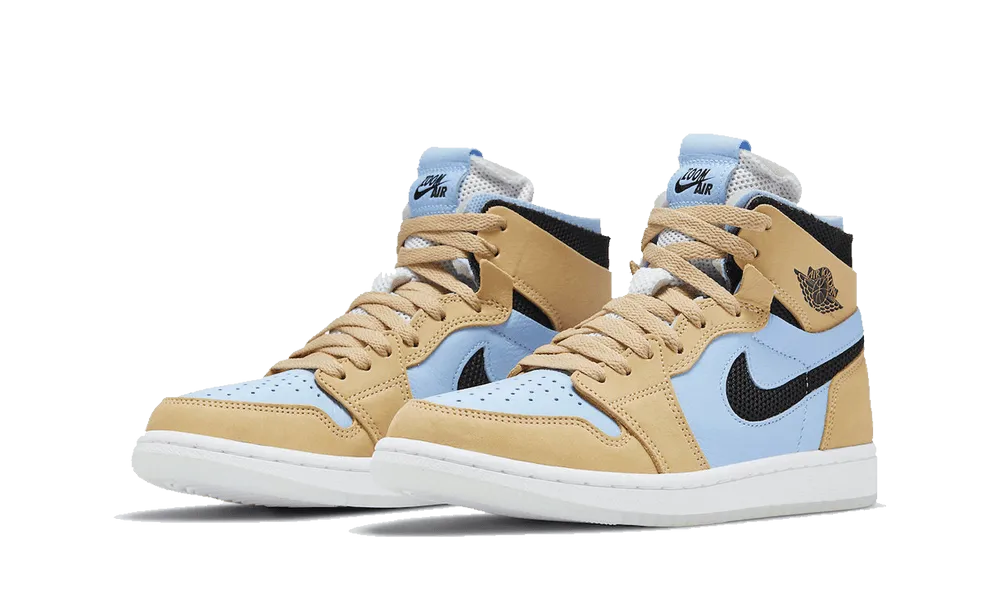 Air Jordan 1 High Zoom CMFT Psychic Blue Fast Motion Build
