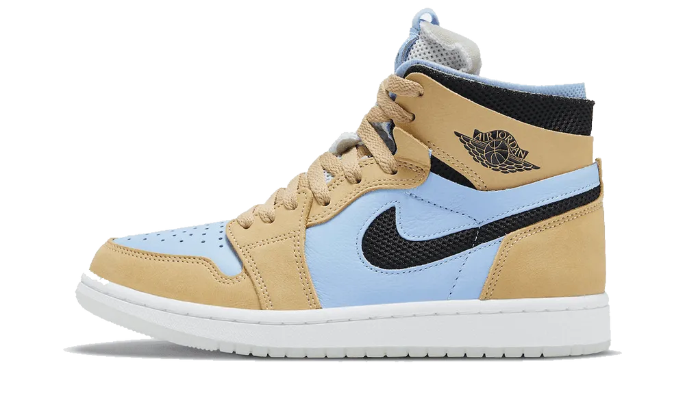 Air Jordan 1 High Zoom CMFT Psychic Blue Fast Motion Build