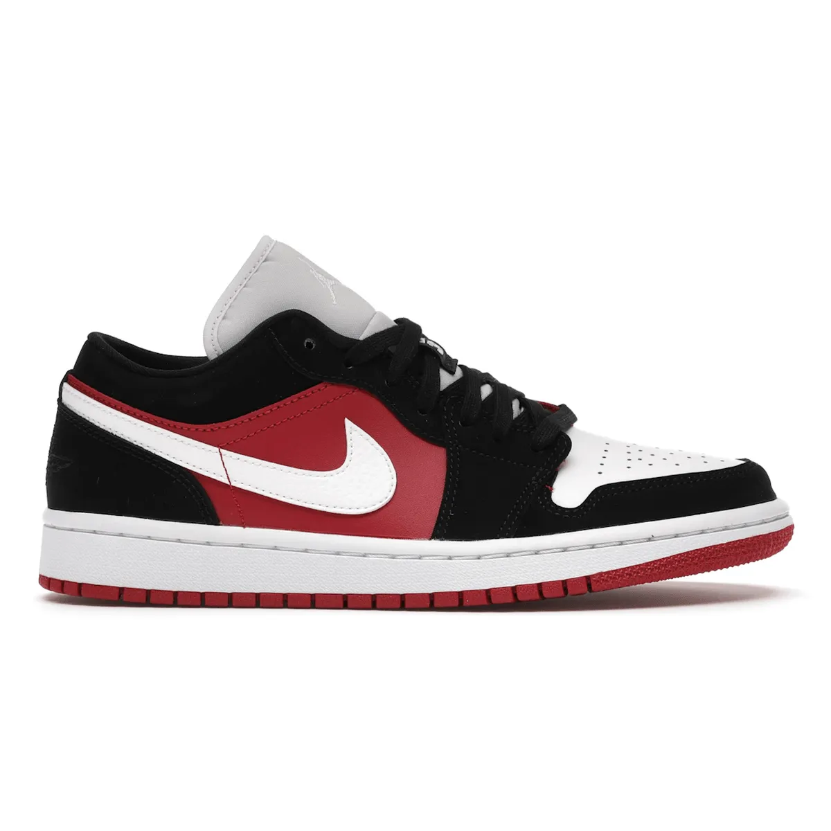 Endurance Support Tear Resistant Air Jordan 1 Low Black White Gym Red