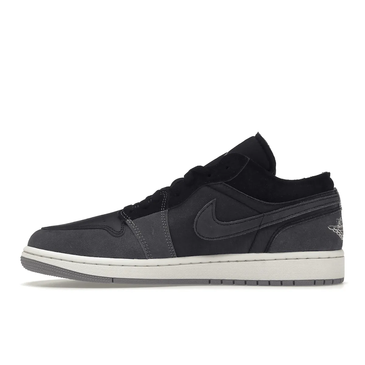 Air Jordan 1 Low Craft Inside Out Black Ventilated Upper