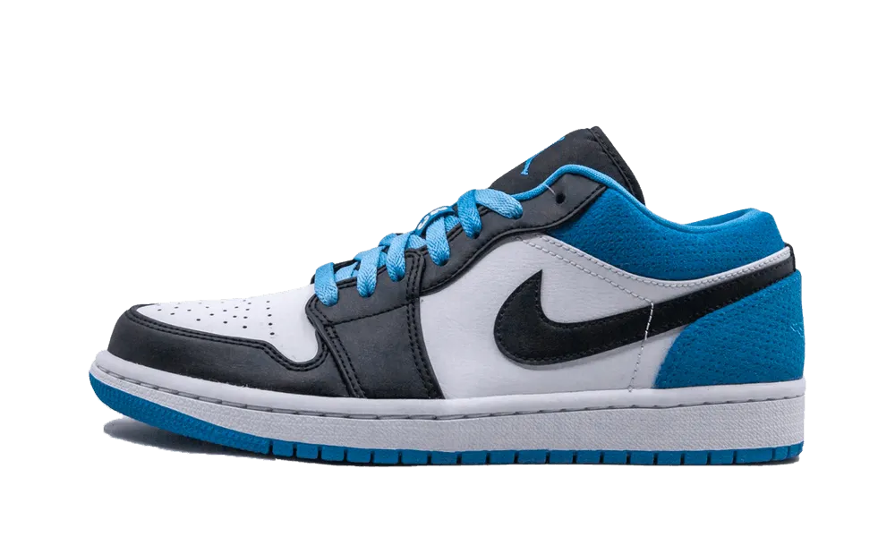 indoor shoes Precision Traction Air Jordan 1 Low Laser Blue
