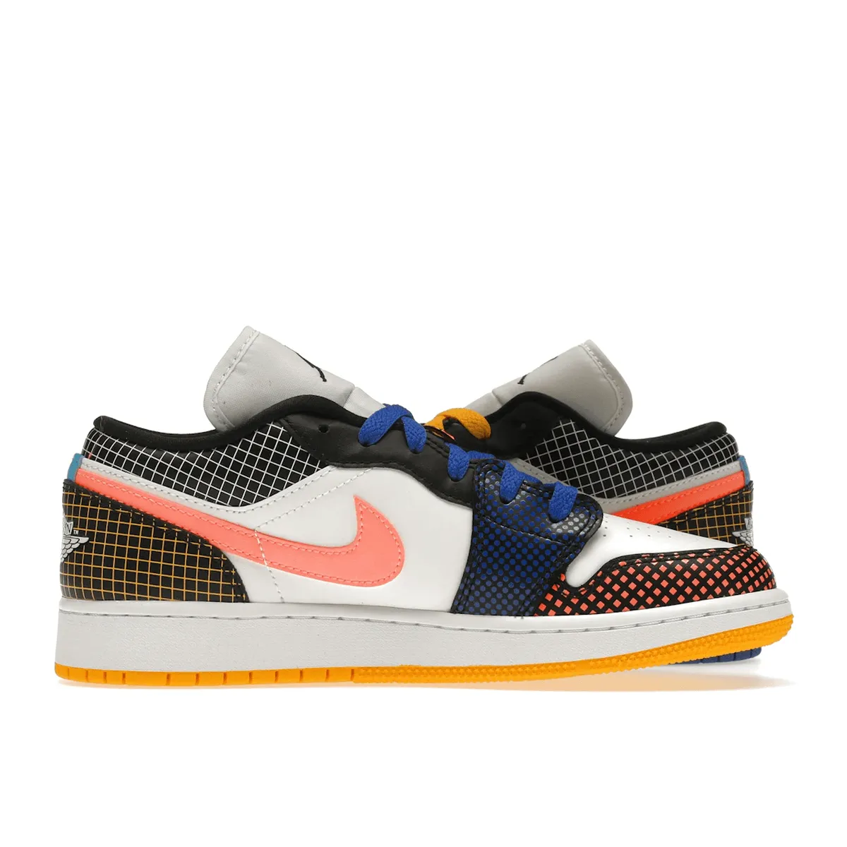 Air Jordan 1 Low MMD Multi-Color Grid Stylish Footwear