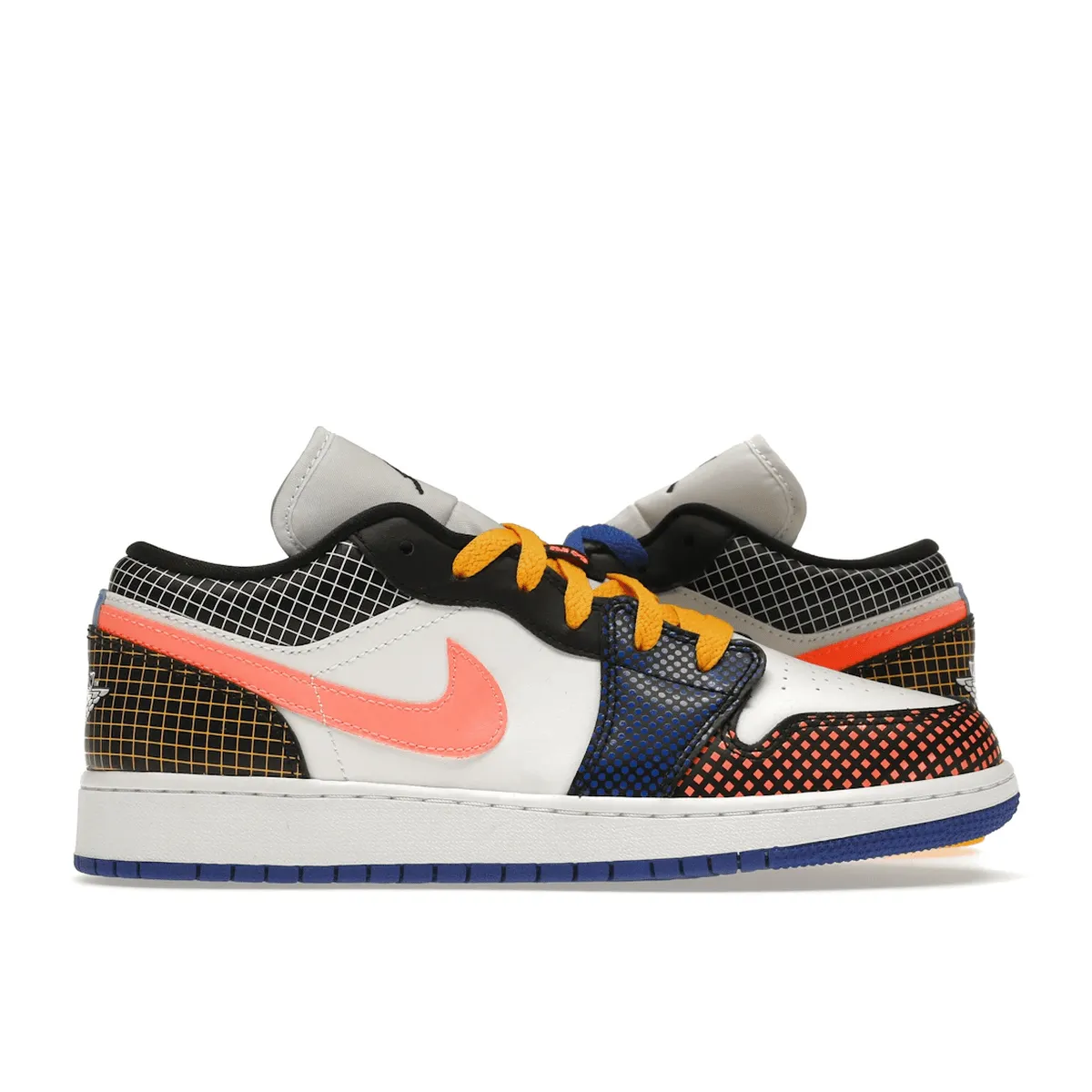 Air Jordan 1 Low MMD Multi-Color Grid Stylish Footwear