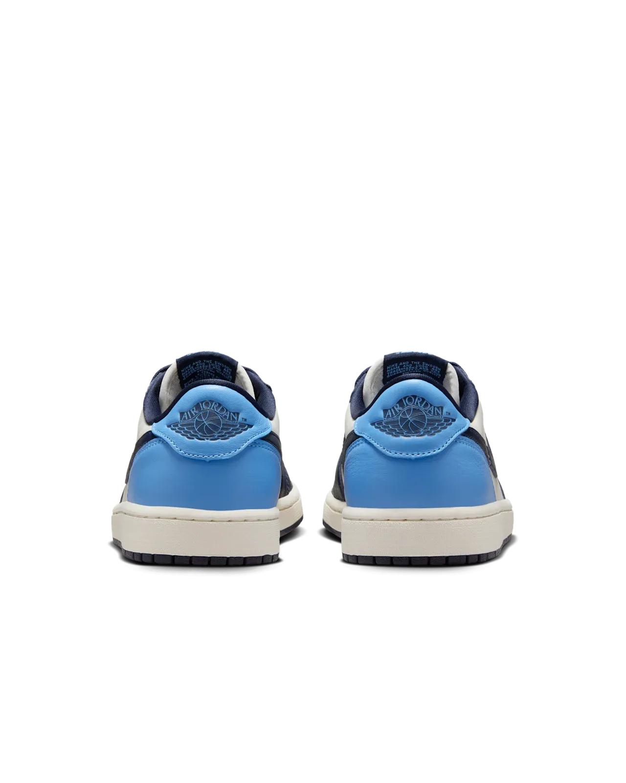 Air Jordan 1 Low OG Obsidian UNC All-day arch support
