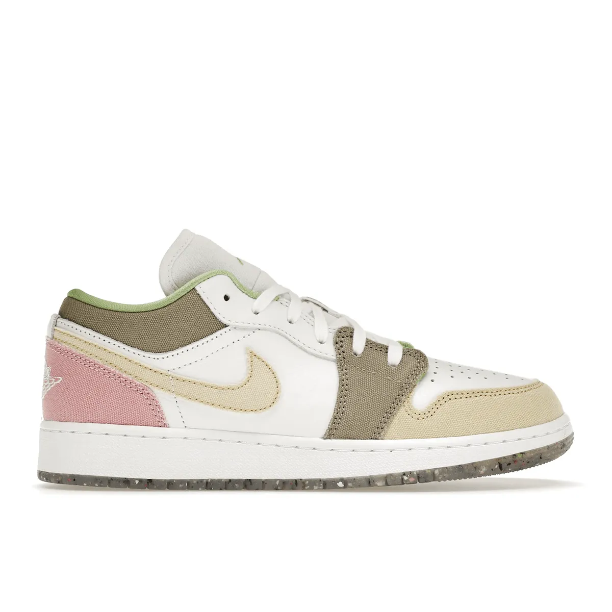 Speed Shoes Comfortable elasticity Air Jordan 1 Low Pastel Grind Vivid Green