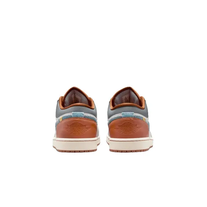 Air Jordan 1 Low Phantom Repaired Denim Swoosh Casual grip