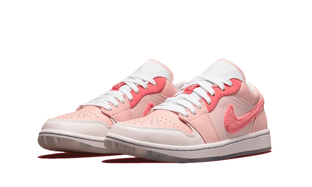 Air Jordan 1 Low Pink Mighty Swooshes TPU Heel Counter