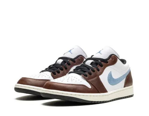 Air Jordan 1 Low SE Brown Blue Grey Soft Lining
