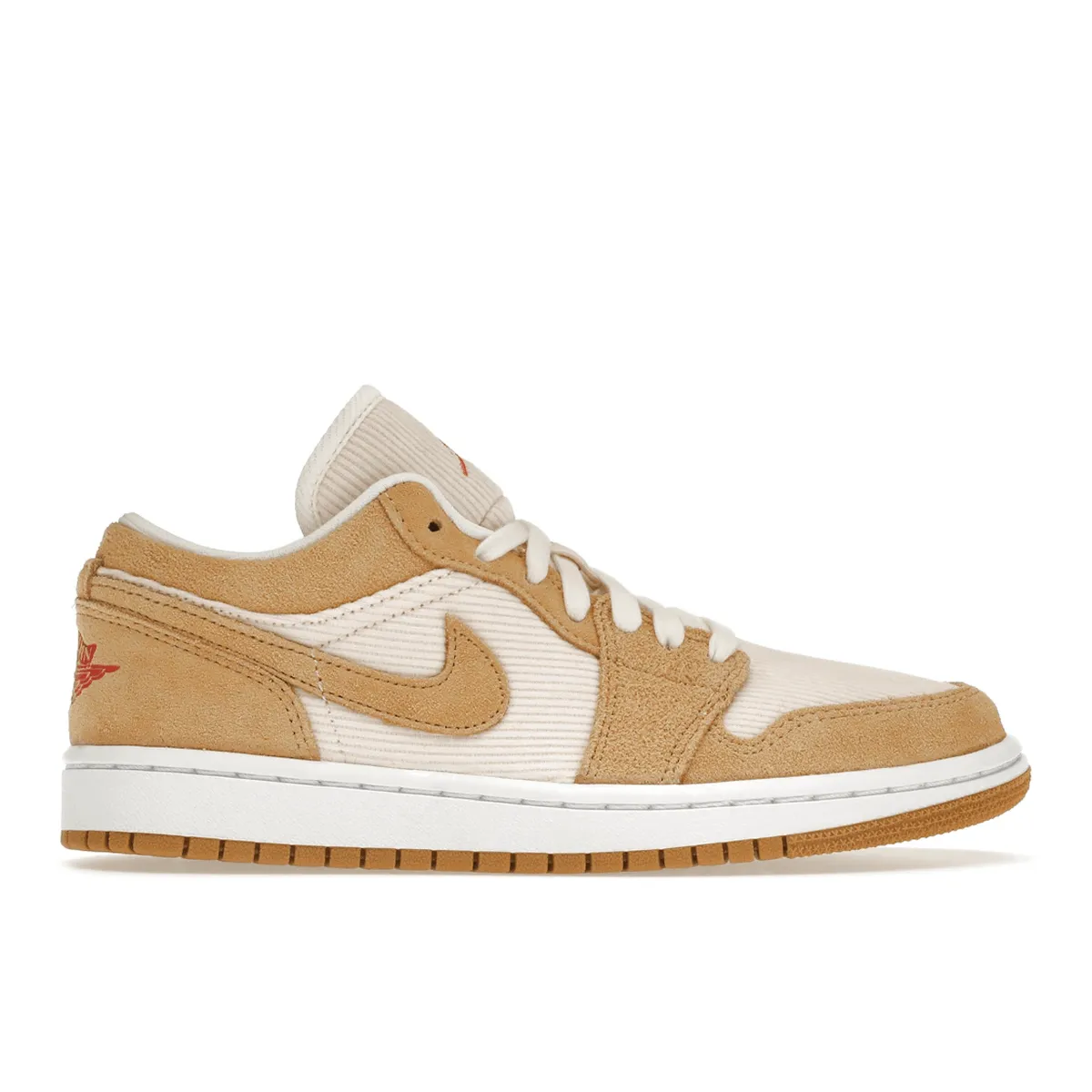 Air Jordan 1 Low SE Twine Orange Quartz Corduroy All-Court Shoes
