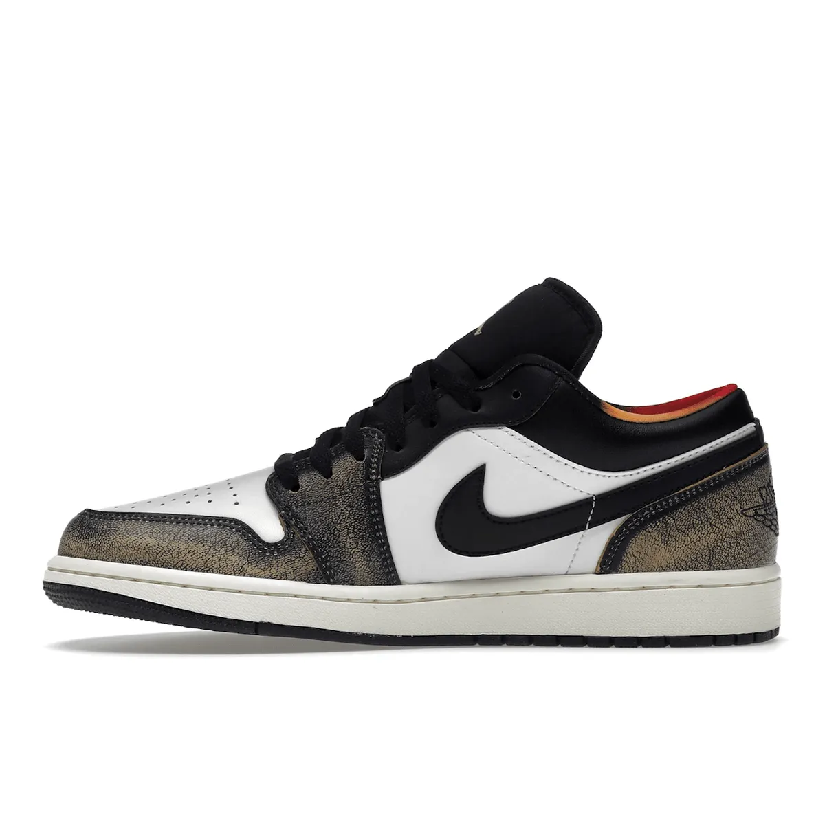 Air Jordan 1 Low SE Wear Away Yellow Microfiber Upper Layer