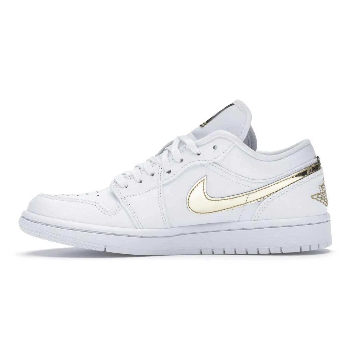 Air Jordan 1 Low White Metallic Gold Lightweight Build