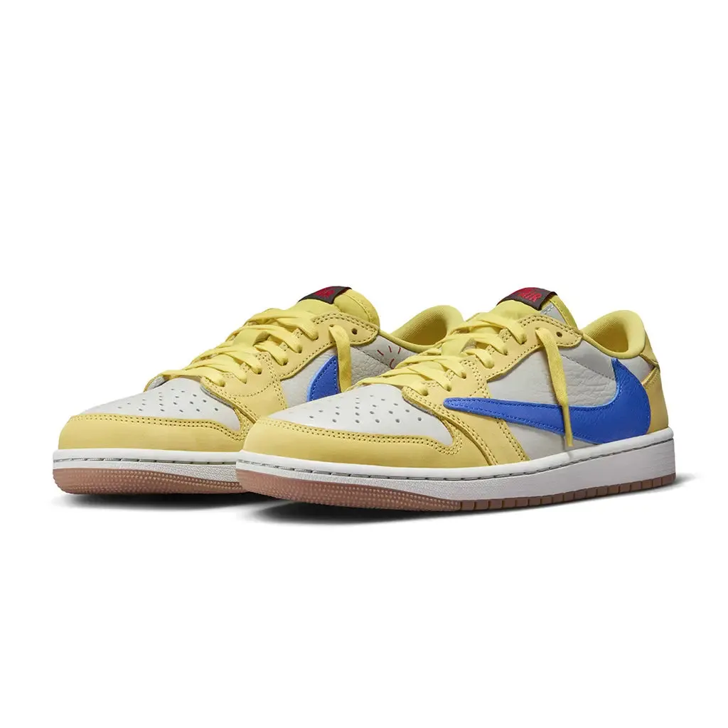 Air Jordan 1 Low x Travis Scott 'CANARY' Luxurious Touch