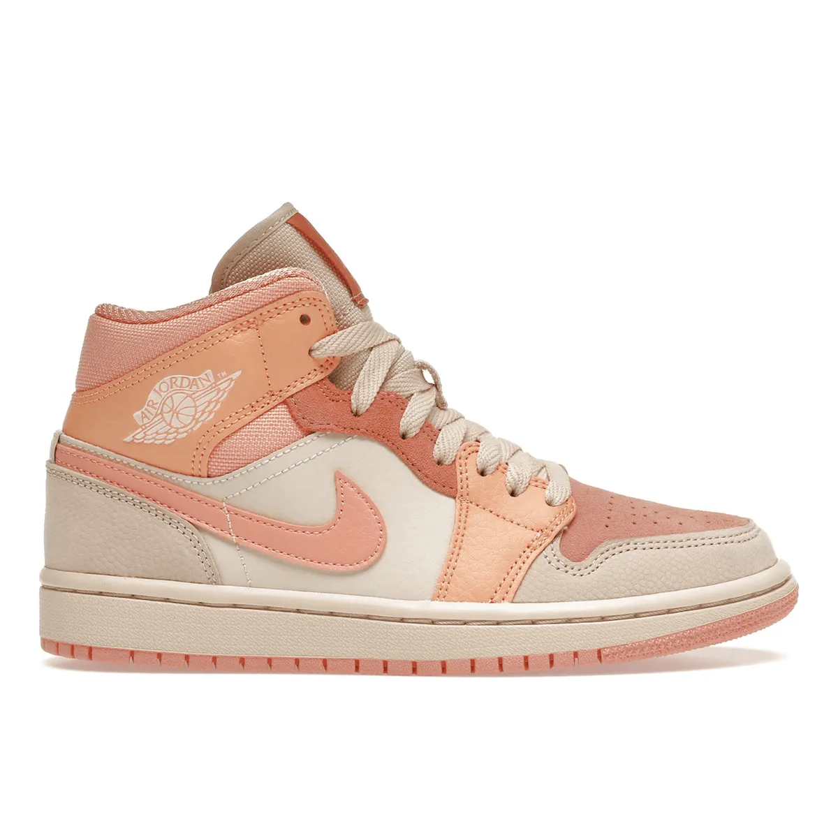 Air Jordan 1 Mid Apricot Orange Maximum Stability