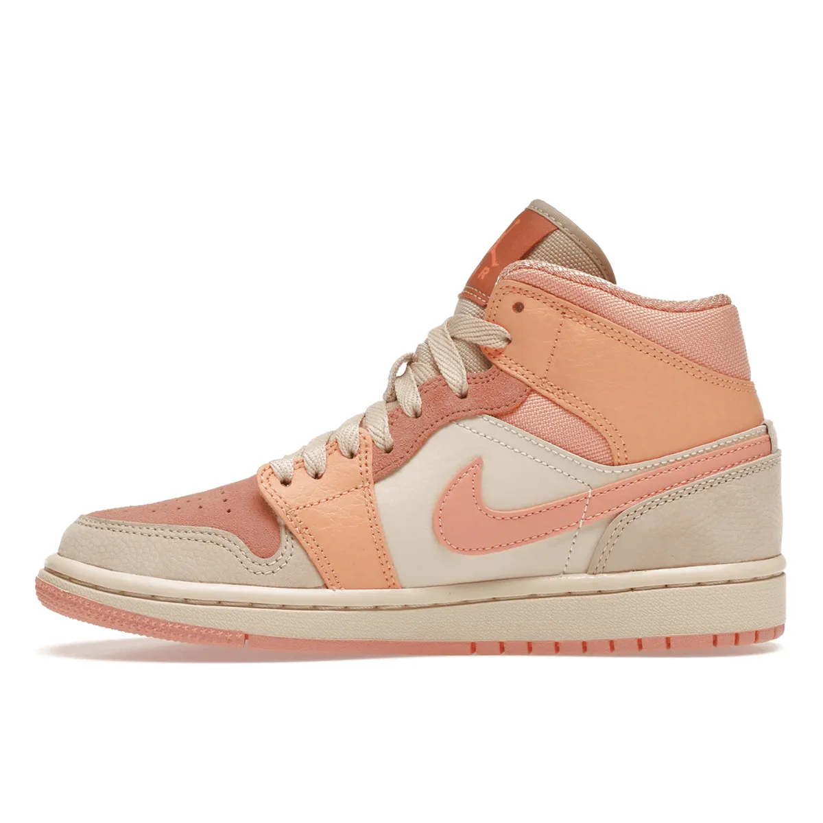 Air Jordan 1 Mid Apricot Orange Maximum Stability