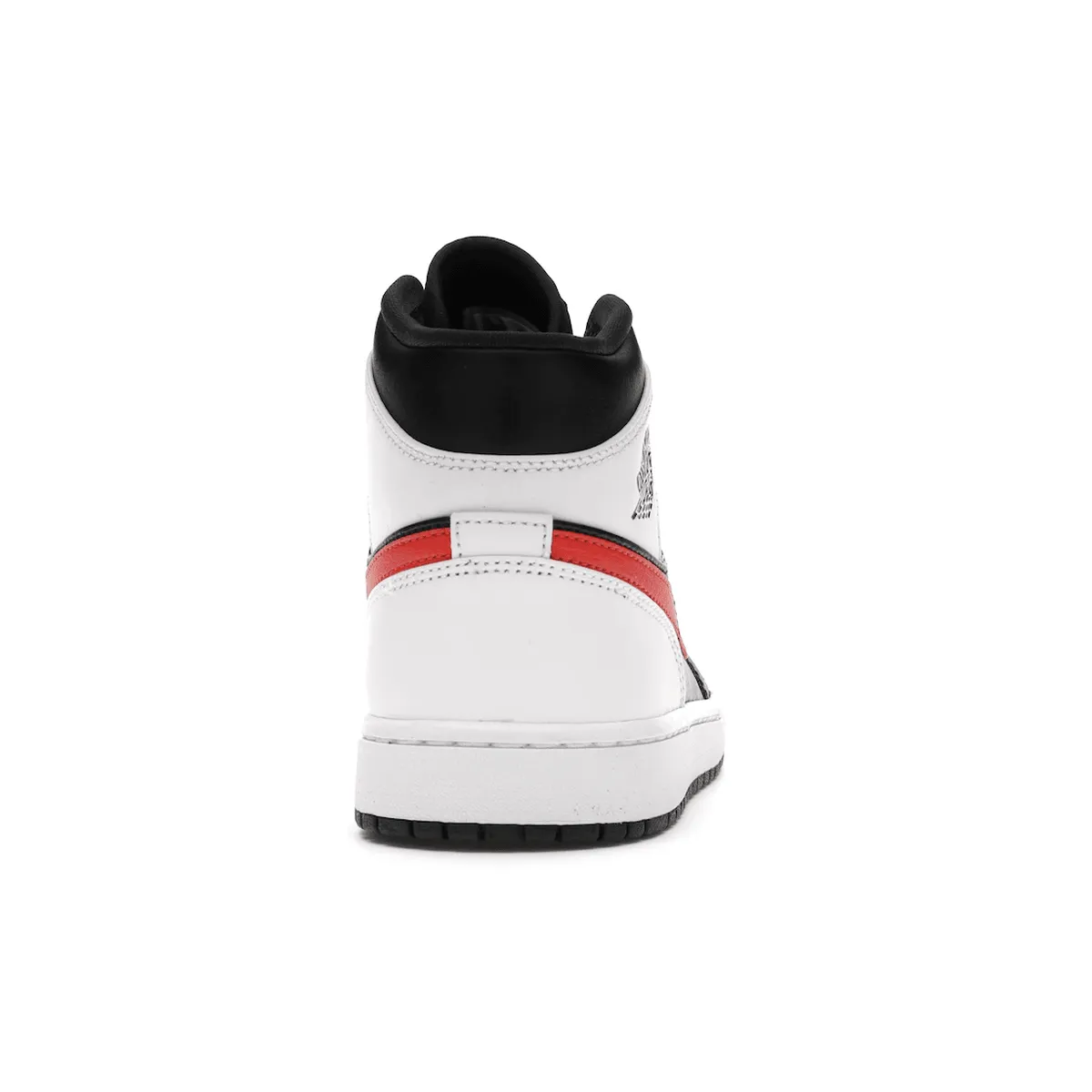 Air Jordan 1 Mid Black Chile Red White High Impact Support