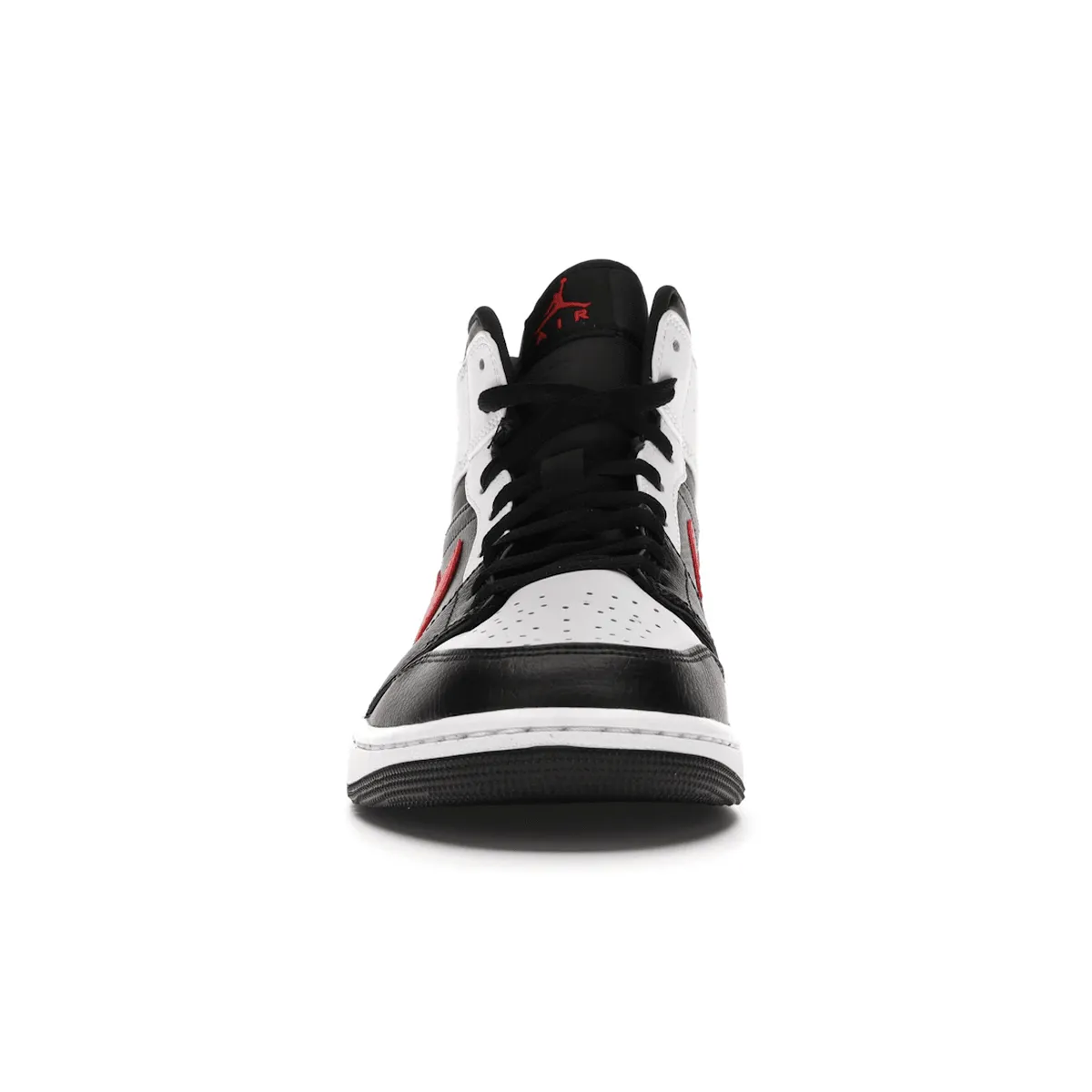 Air Jordan 1 Mid Black Chile Red White High Impact Support