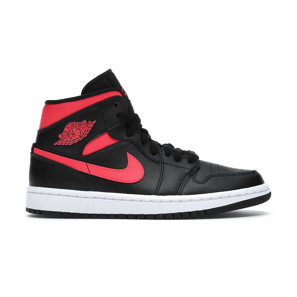 Adjustable Cushioning Pro Style Air Jordan 1 Mid Black Siren Red