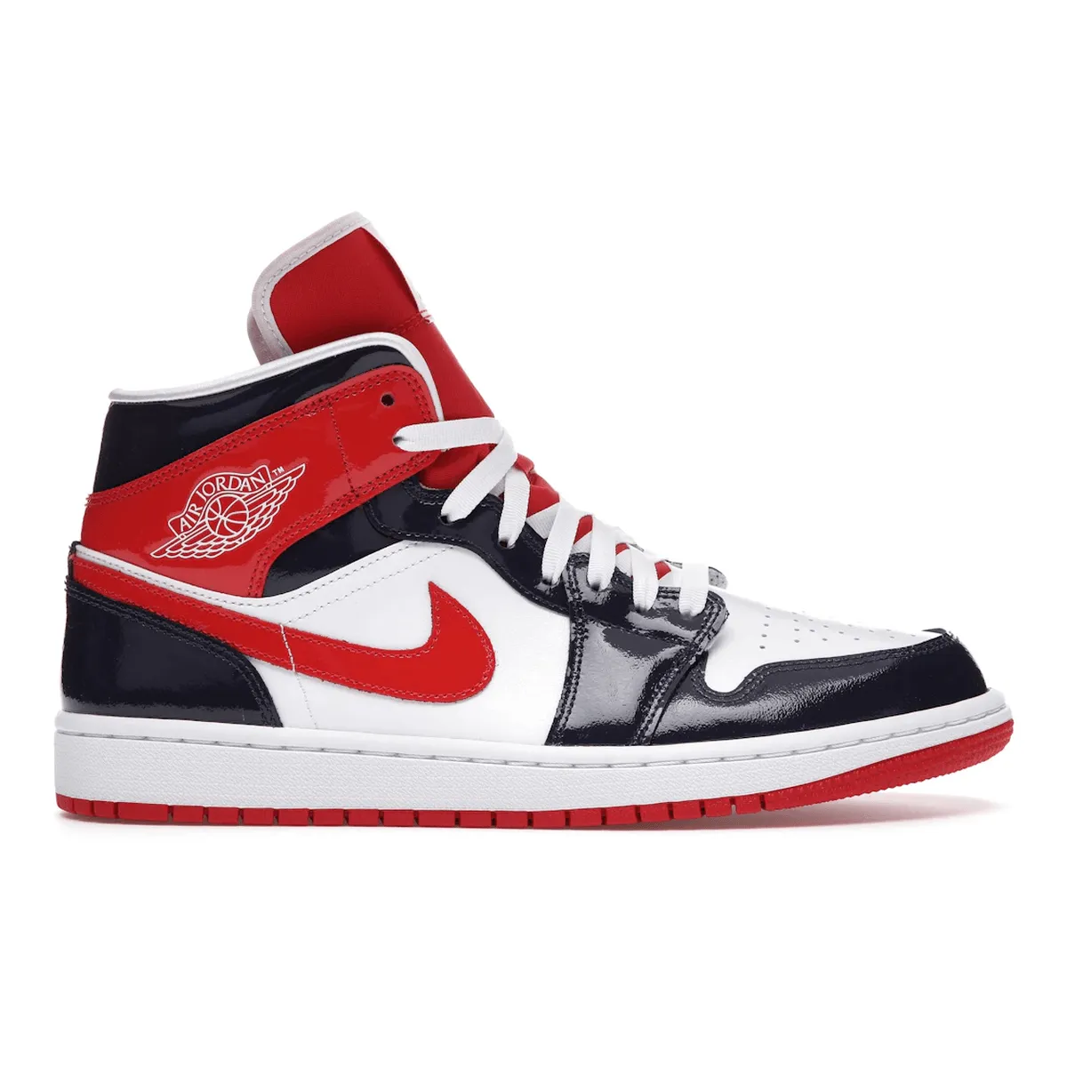 Air Jordan 1 Mid Champ Colours Sneakers Synthetic Upper
