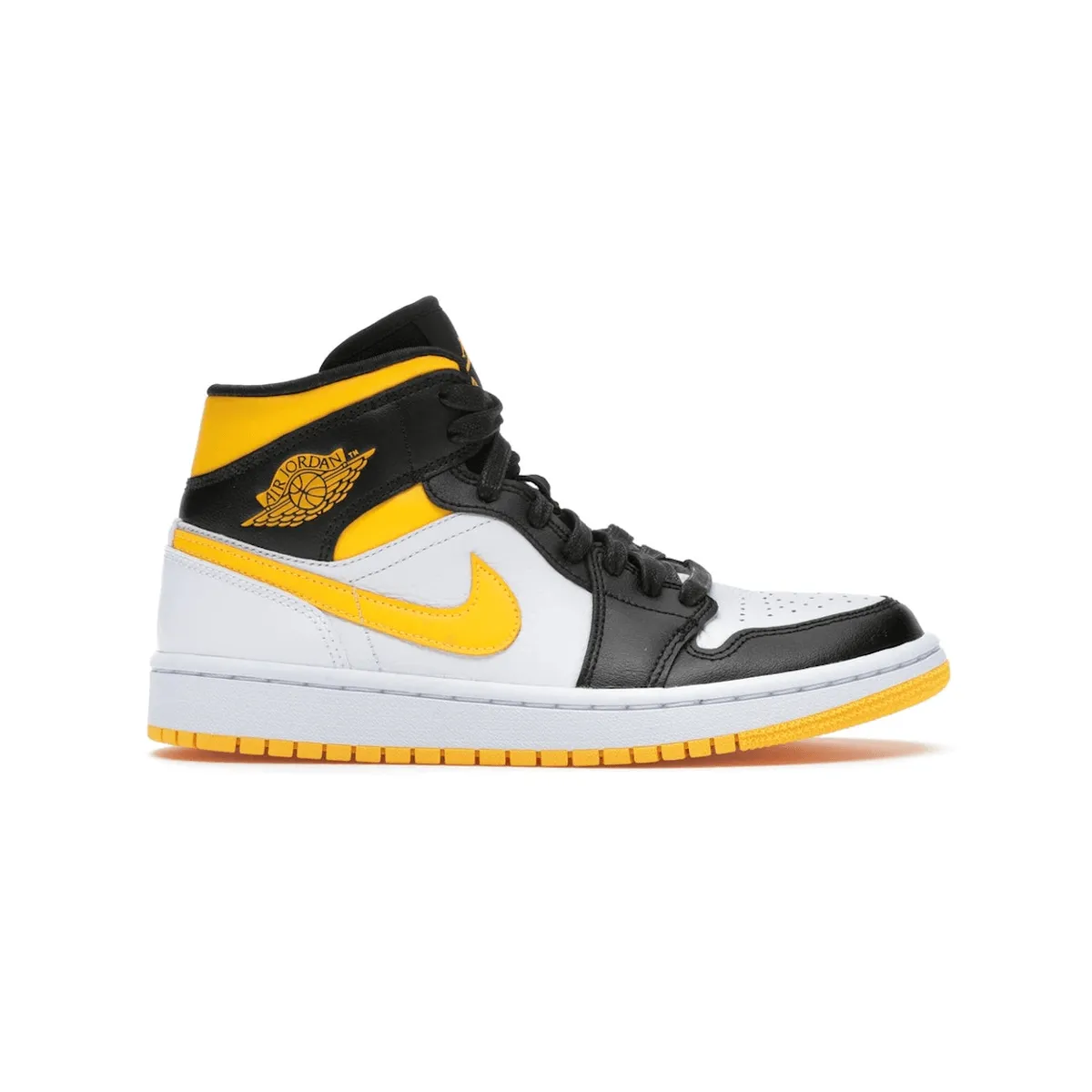 Air Jordan 1 Mid Laser Orange Black Zip Up Slip Resistant