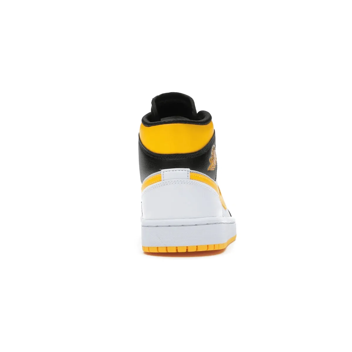 Air Jordan 1 Mid Laser Orange Black Quick Footwork