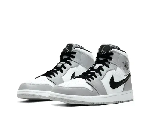 Air Jordan 1 Mid Light Smoke Grey Balanced Lift