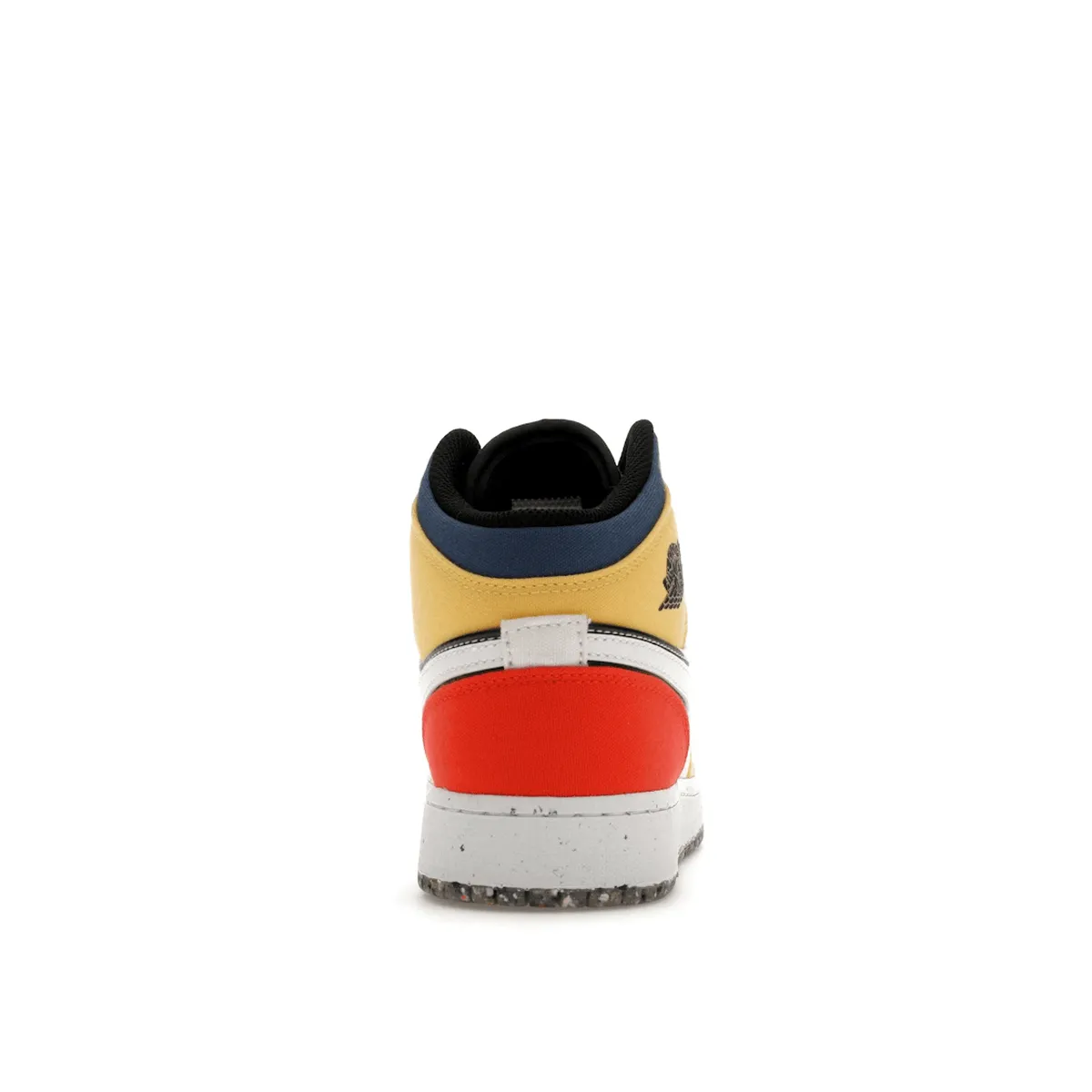 Air Jordan 1 Mid Multi-Color Canvas Sneakers Zip Up