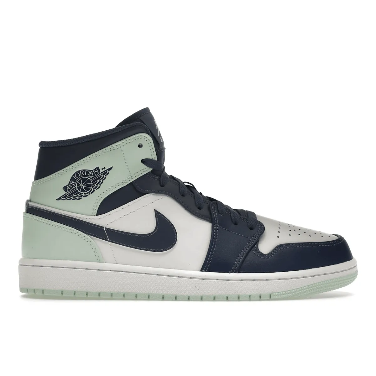 Air Jordan 1 Mid Mystic Navy Mint Foam indoor shoes