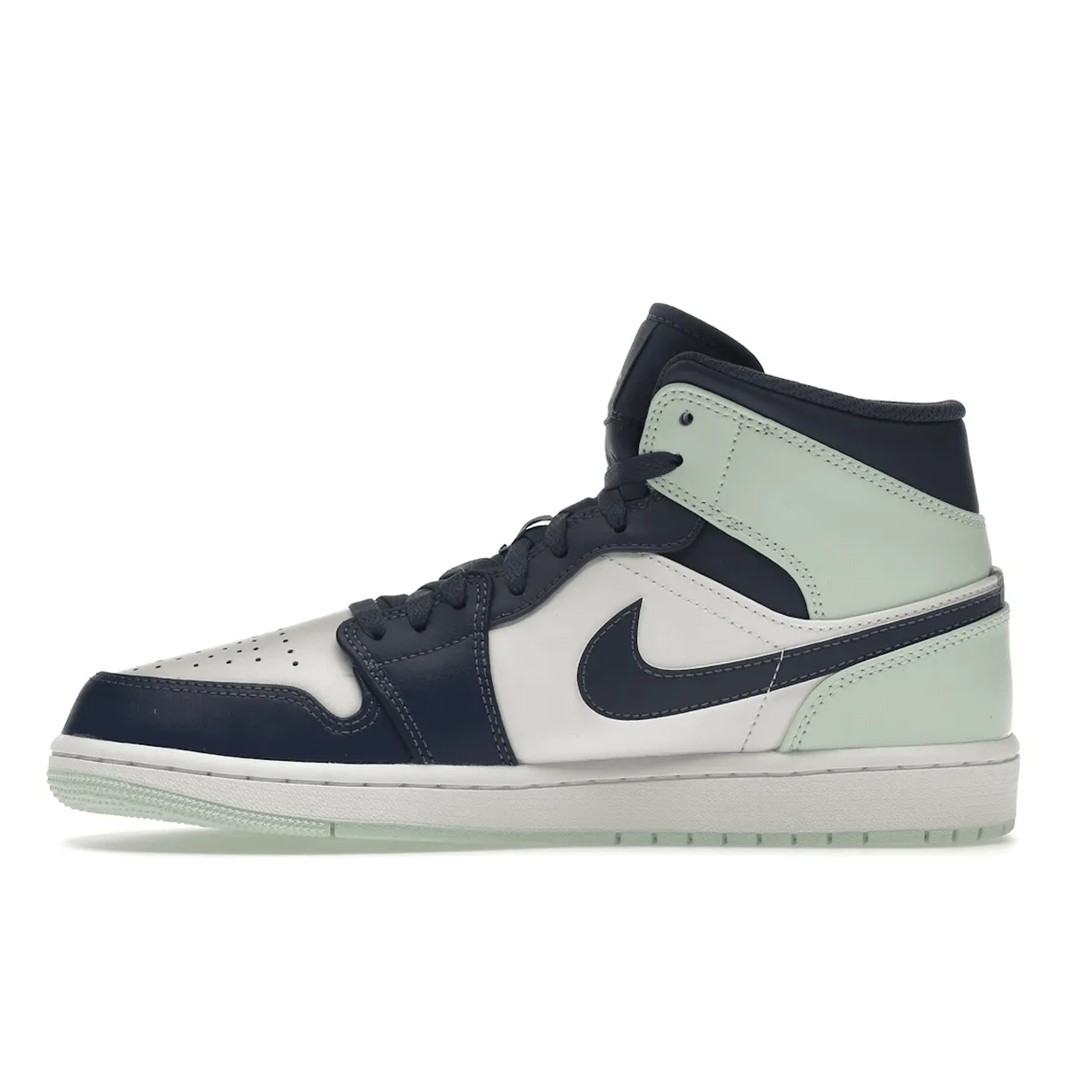 Air Jordan 1 Mid Mystic Navy Mint Foam indoor shoes