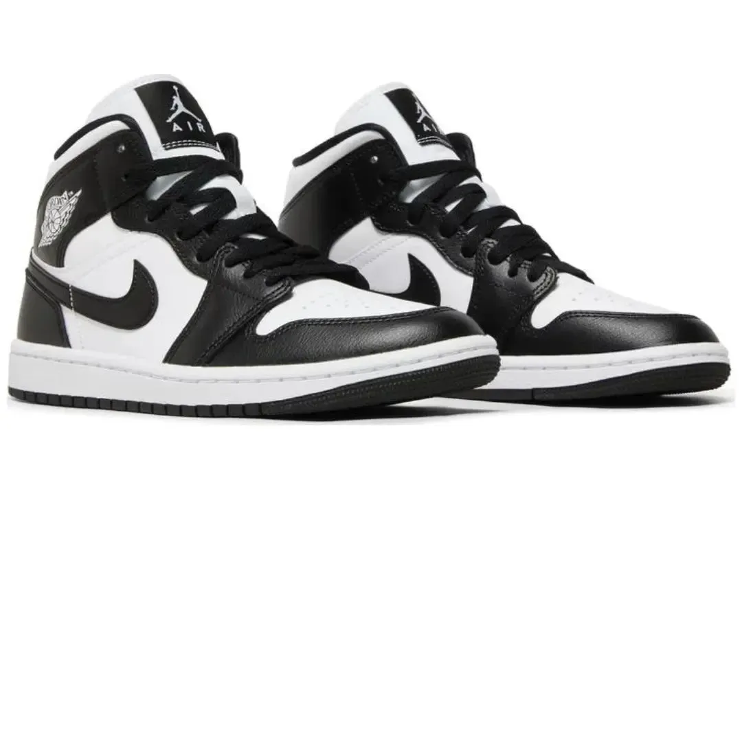 Air Jordan 1 Mid Panda  - Black/White (W) All-in-one