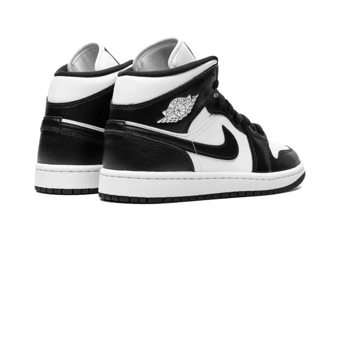 Air Jordan 1 Mid Panda  - Black/White (W) All-in-one