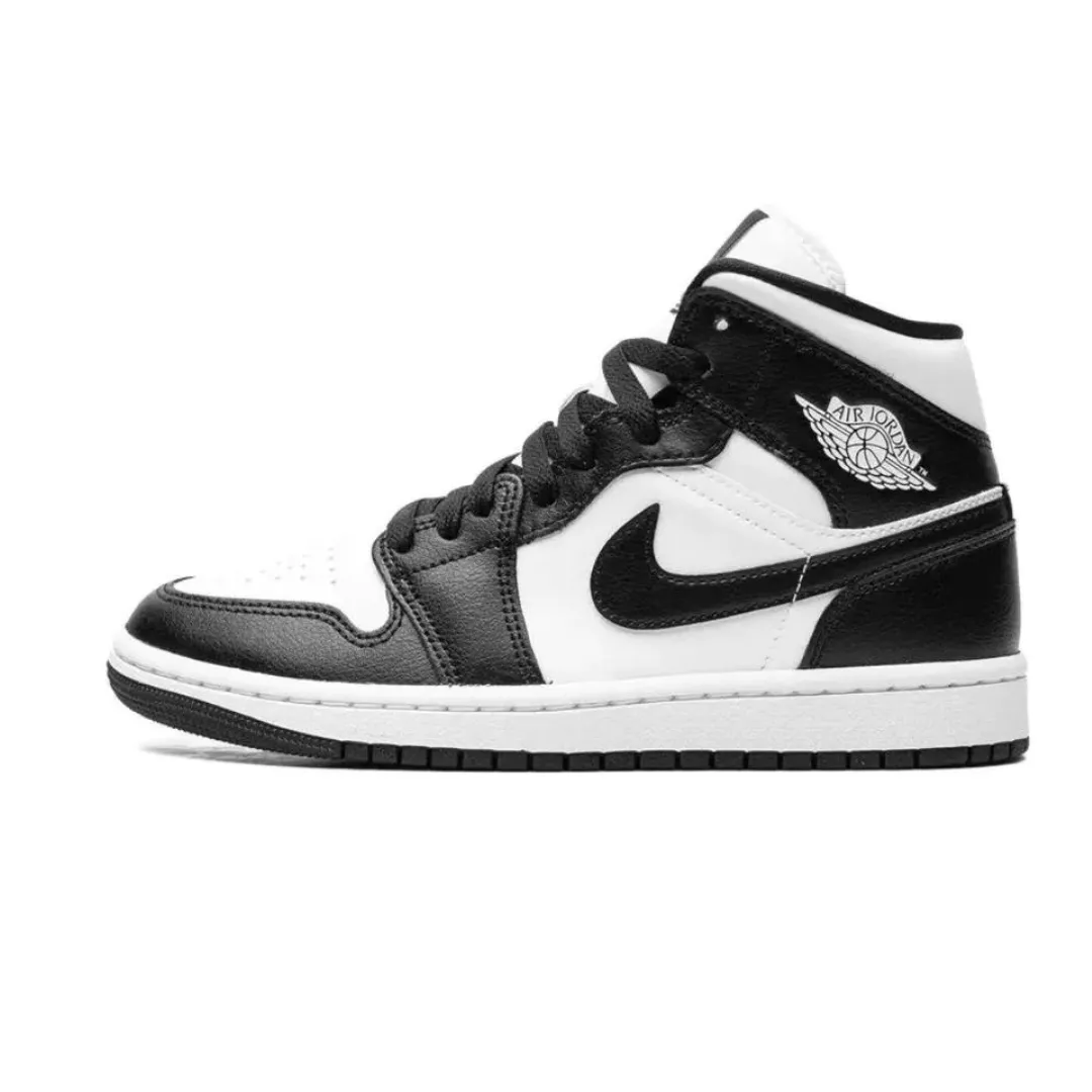 Air Jordan 1 Mid Panda  - Black/White (W) All-in-one