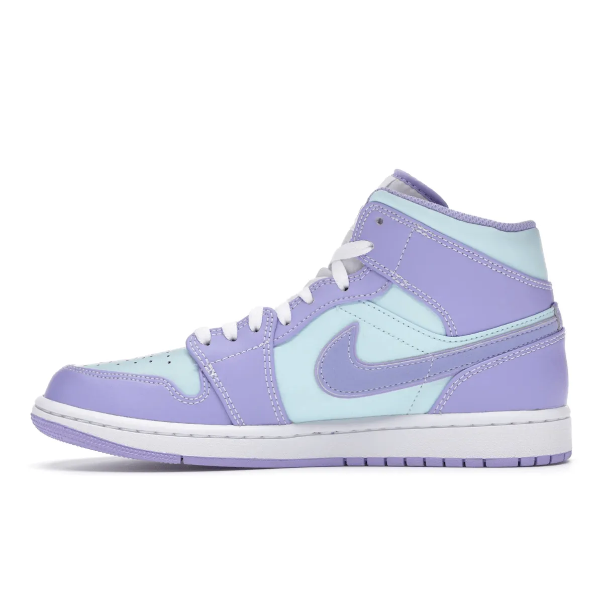 Air Jordan 1 Mid Purple Aqua Comfort Traction