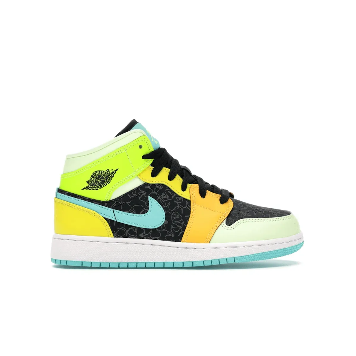Air Jordan 1 Mid SE Aurora Green Court Movement Flow