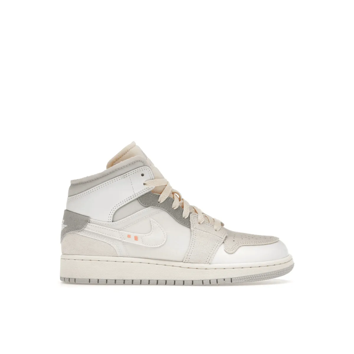 Air Jordan 1 Mid SE Craft Inside Out White Grey Stylish Footwear