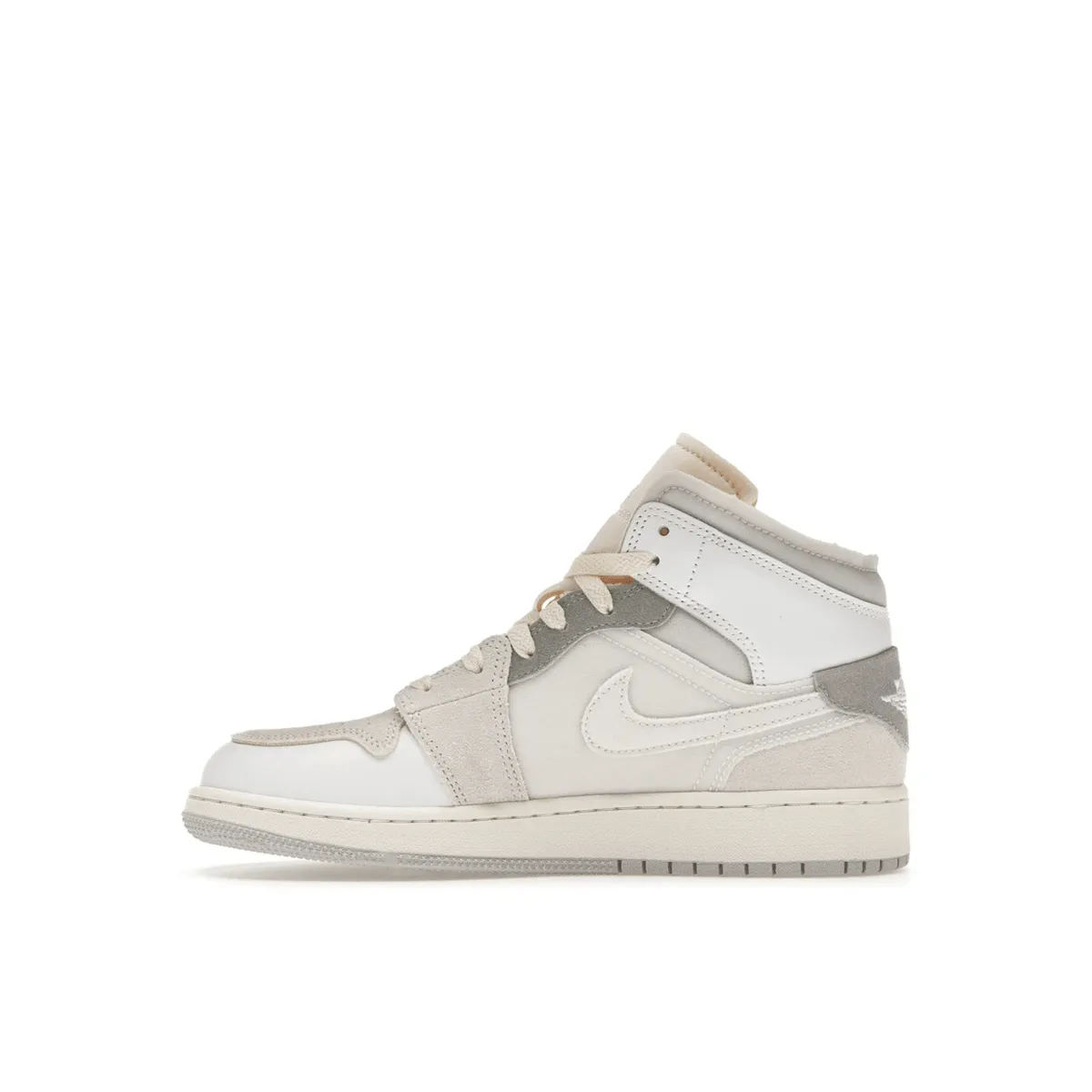 Air Jordan 1 Mid SE Craft Inside Out White Grey Stylish Footwear