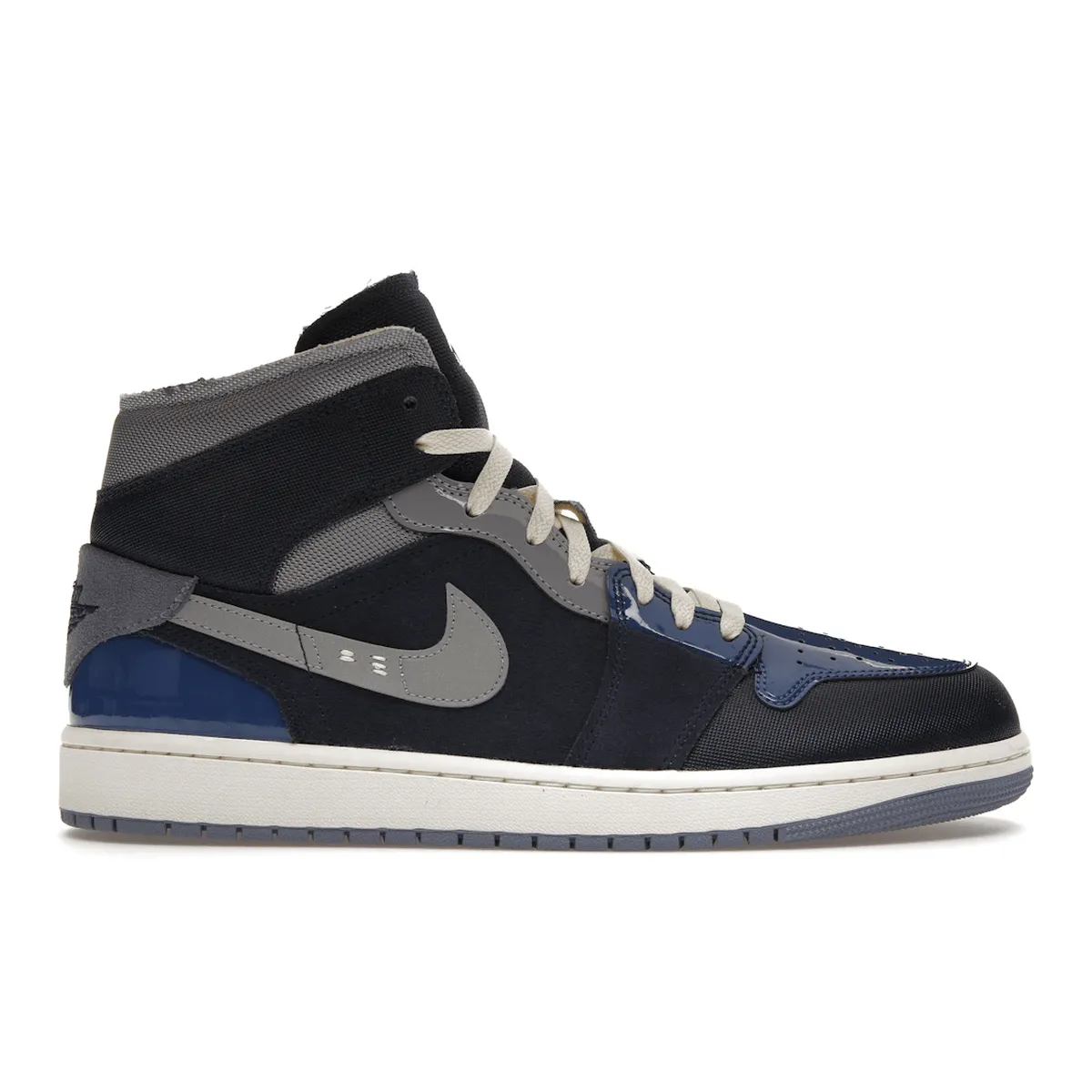 Air Jordan 1 Mid SE Craft Obsidian French Blue Ashen Slate White Reliable Durability