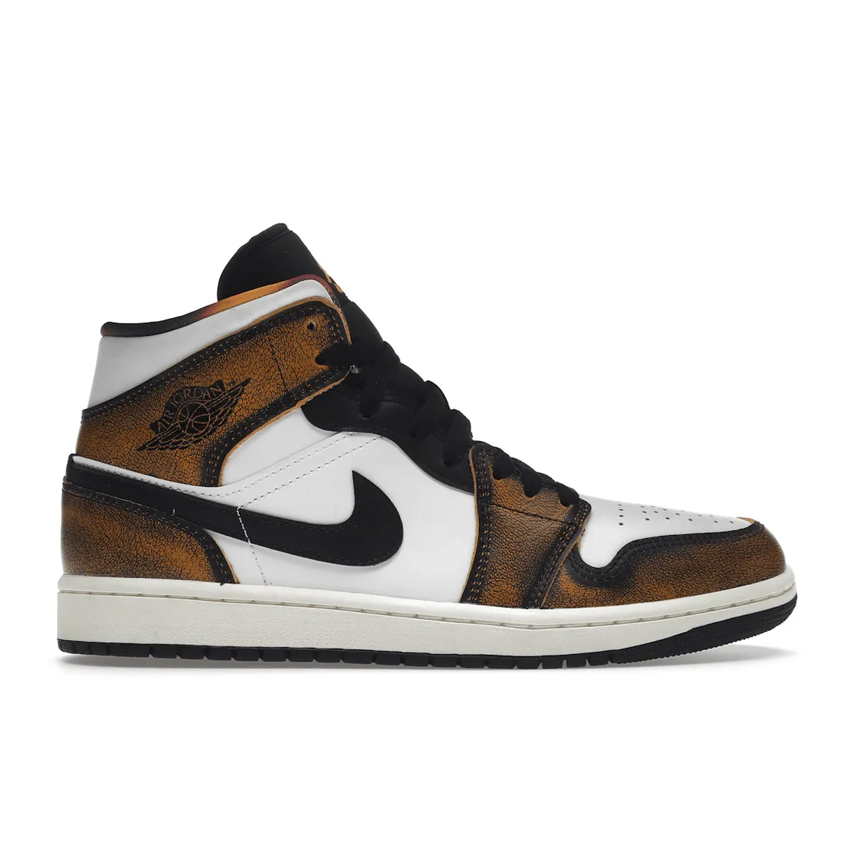 Air Jordan 1 Mid SE Orange Wear Away Pro-Speed Support