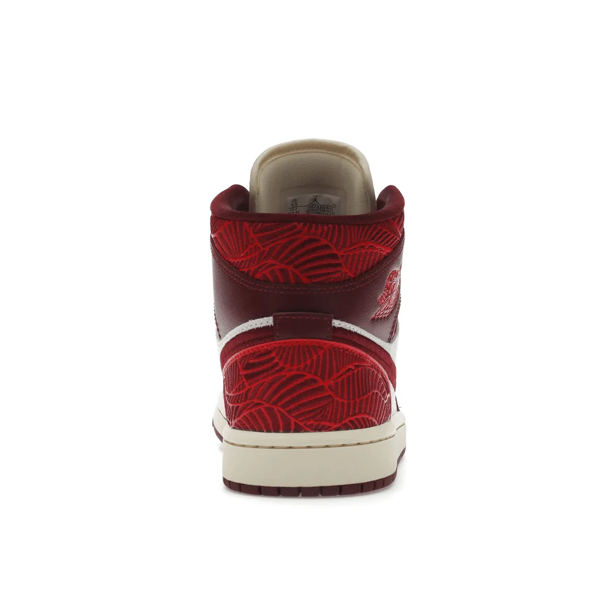 Air Jordan 1 Mid SE Tiki Leaf Team Red Foam Line Structure