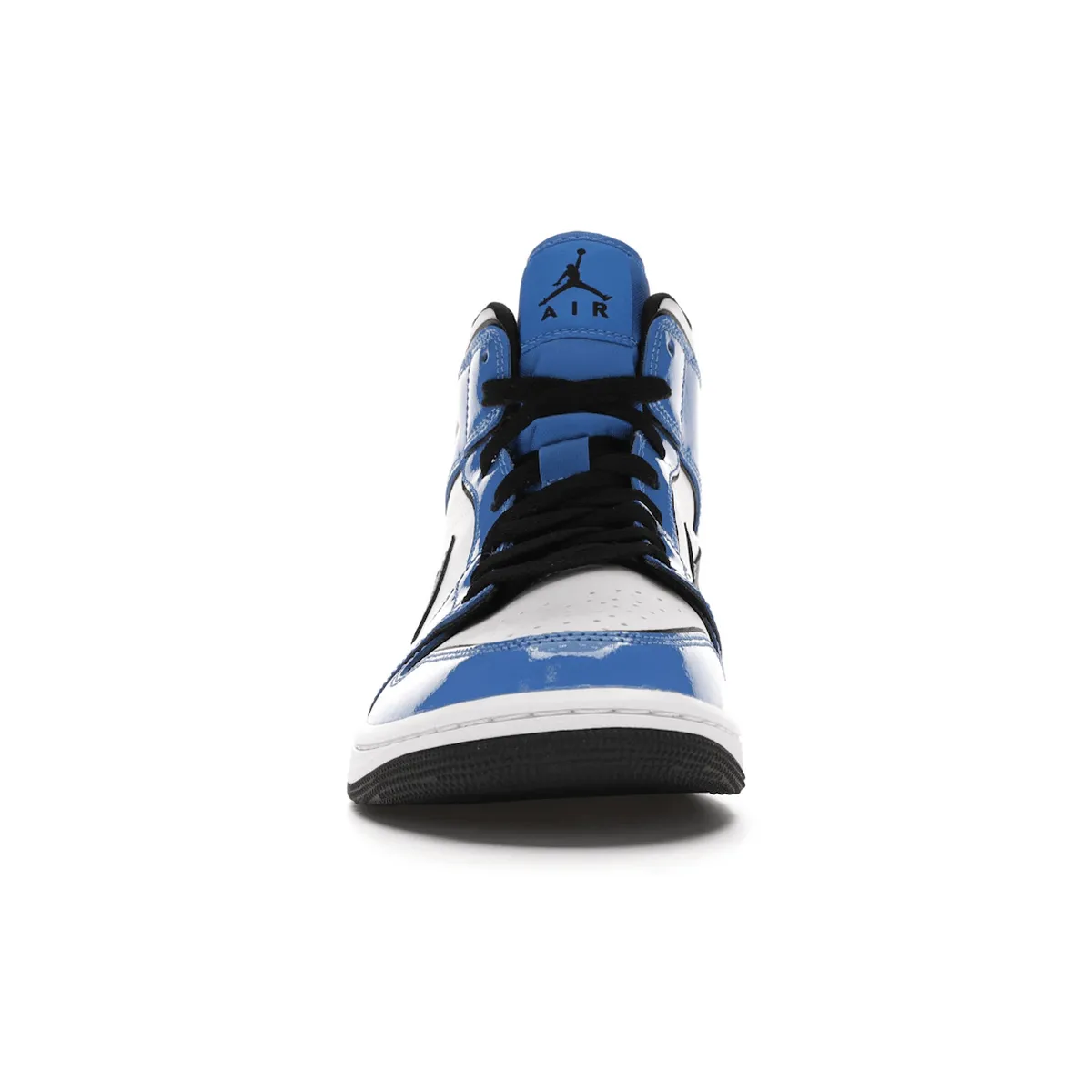 Air Jordan 1 Mid Signal Blue Canvas Upper