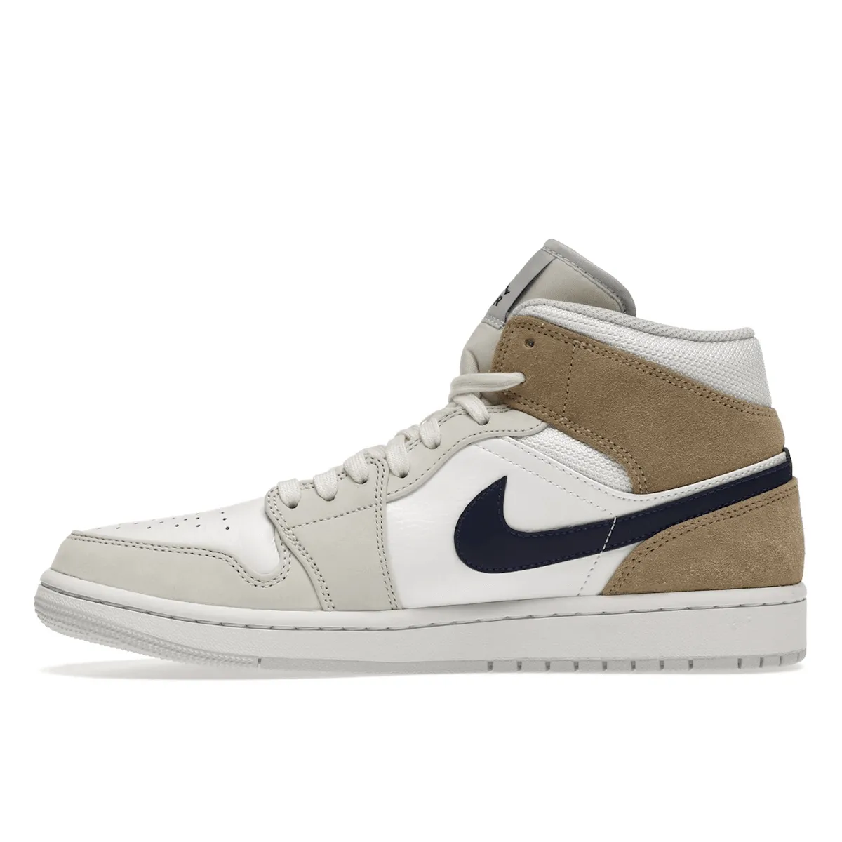 Air Jordan 1 Mid Tan Suede Ankle Support