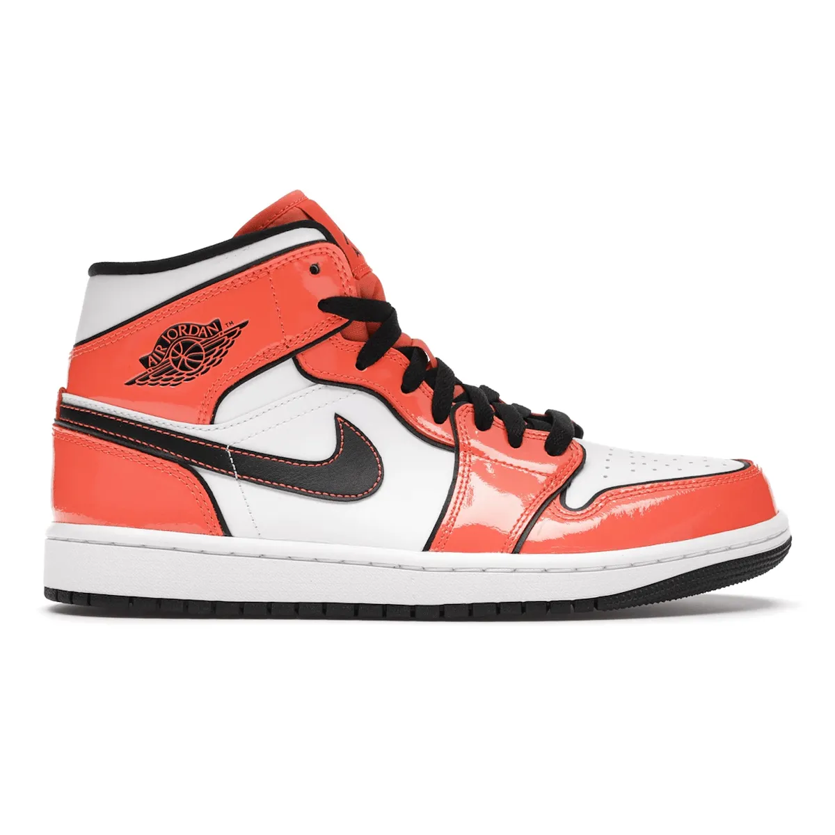 Air Jordan 1 Mid Turf Orange Comfortable Style Sneakers Low Top