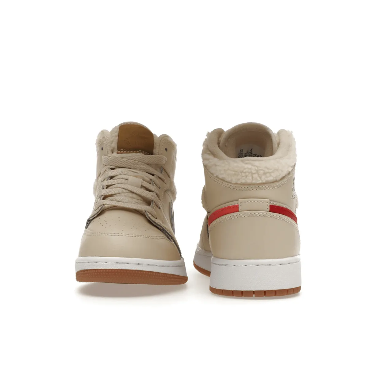 Air Jordan 1 Mid Utility Fleece Pearl White Traction Boost