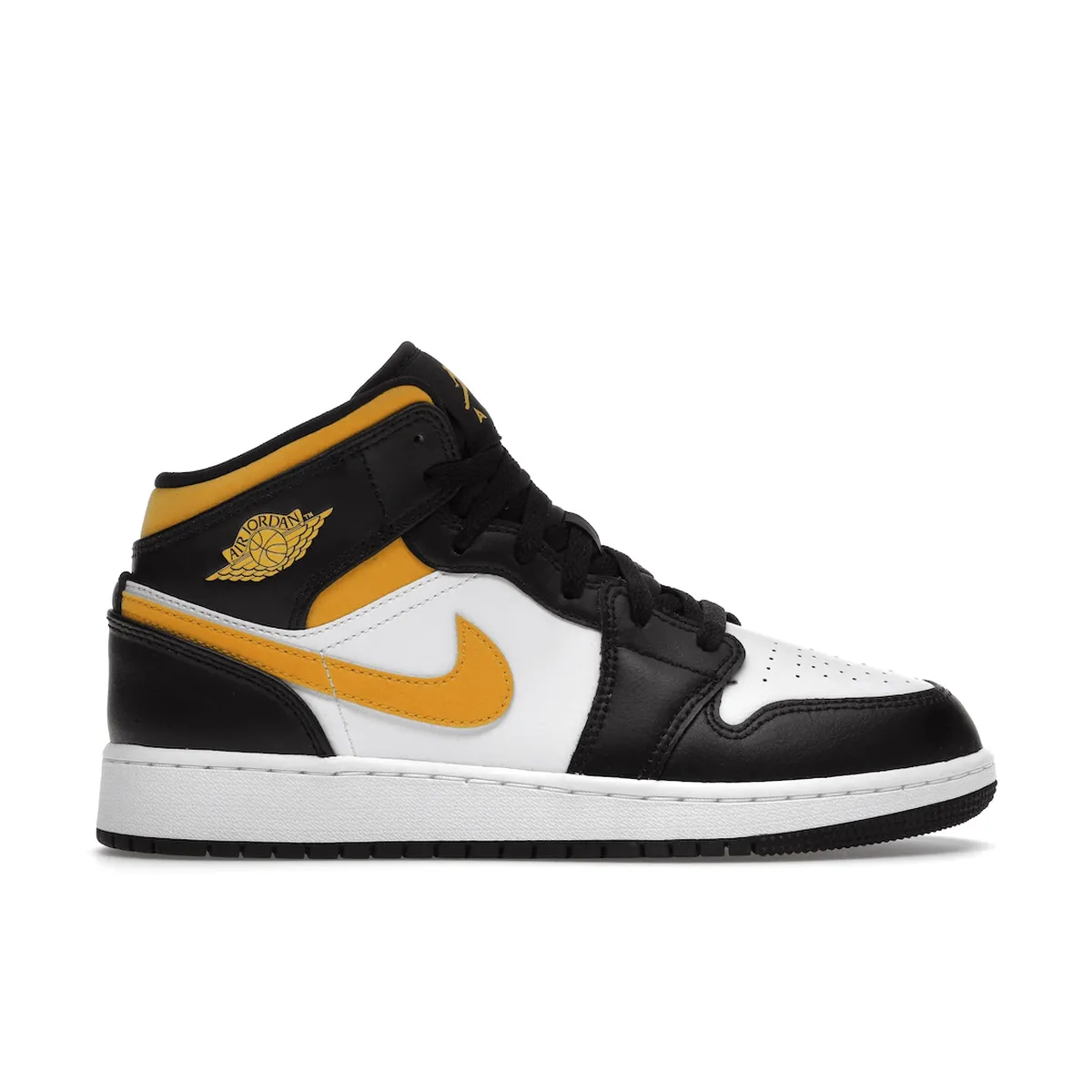 Air Jordan 1 Mid White Pollen Black Basketball Ready