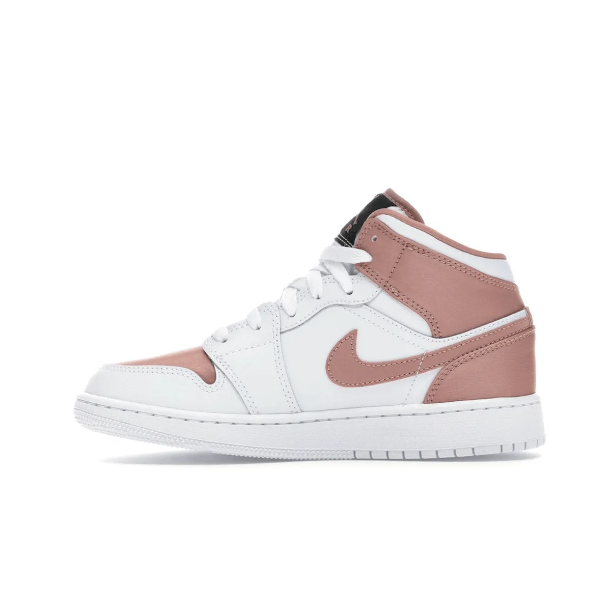 Air Jordan 1 Mid White Rose Gold Court Movement Flow