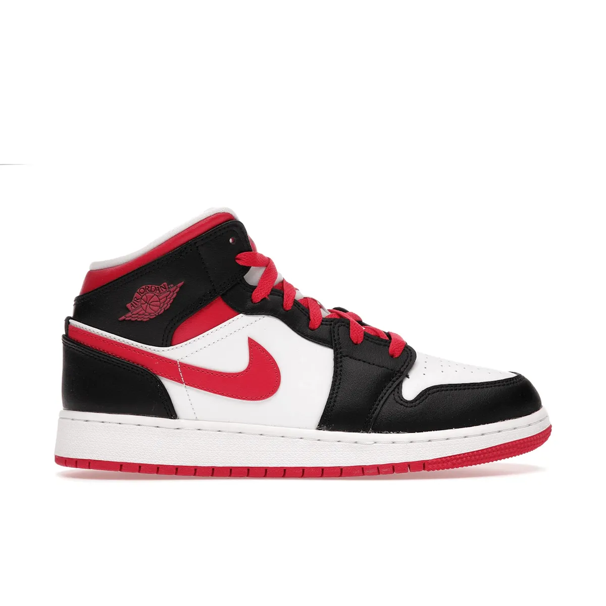 Air Jordan 1 Mid White Very Berry Air Cushioning